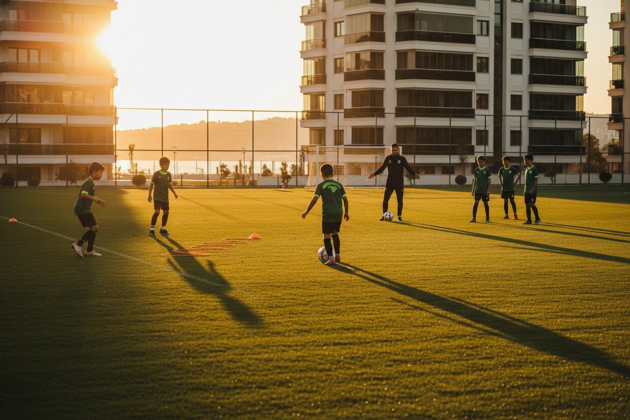 Meridyen Futbol Akademisi antrenman sahası